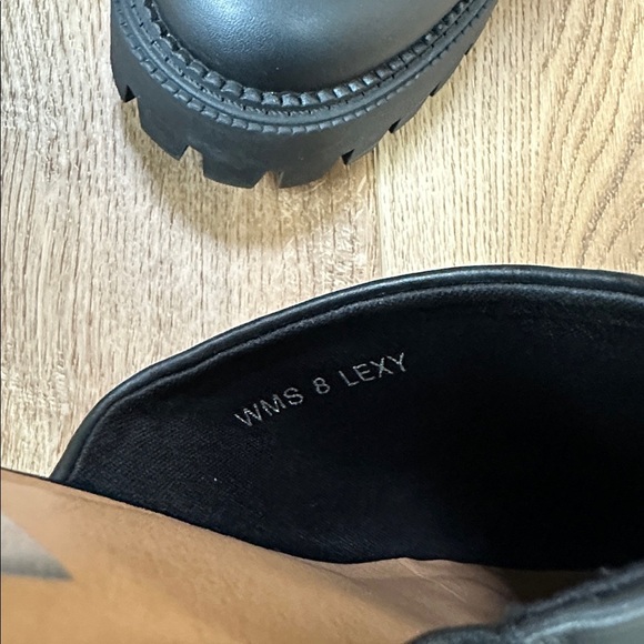 DV Dolce Vita Women's Slip On Lug “Lexy” Black Faux Leather Shoe - Picture 9 of 9